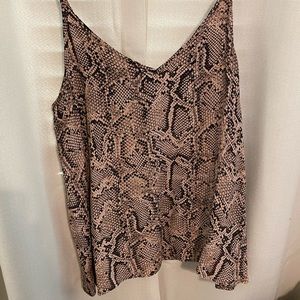 Snake skin tank top